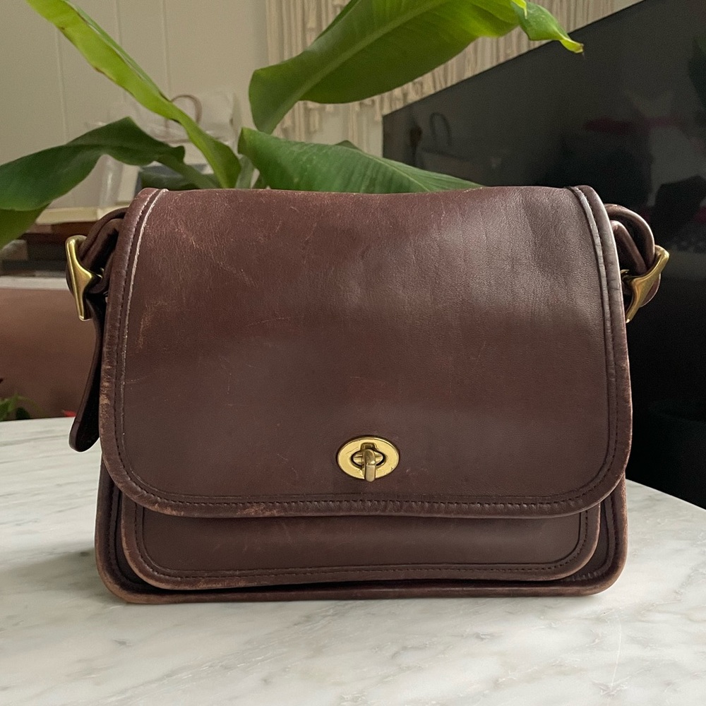 Vintage Coach Legacy Flap Crossbody Bag